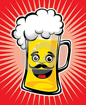 Beer cartoon vector Ã¢â¬â stock illustration photo